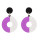 E-4718 Fashion Round Acrylic Drop Earrings for Women Boho Wedding Party Jewelry Gift