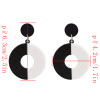 E-4718 Fashion Round Acrylic Drop Earrings for Women Boho Wedding Party Jewelry Gift