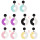 E-4718 Fashion Round Acrylic Drop Earrings for Women Boho Wedding Party Jewelry Gift