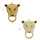 N-7080 2 Colors New Design Luxurious Pendant Necklace 81 Granules Crystal Rhinestone Puma Leopard Golden Pendant Necklaces Women Party Jewelry