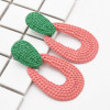 E-4723 European Simple Enamel Drop Shape Earrings