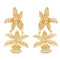 E-4720 Fashion Silver Gold Metal Big Flower Drop Earrings for Women Boho Wedding Party Jewelry