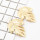 E-4721 Fashion Silver Gold Metal Big Leaf Drop Earrings for Women Boho Wedding Party Jewelry