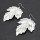 E-4721 Fashion Silver Gold Metal Big Leaf Drop Earrings for Women Boho Wedding Party Jewelry