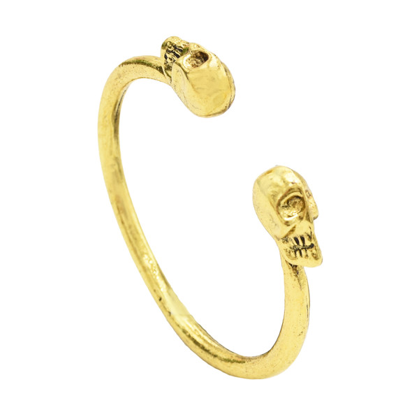 B-0148 New Fashion Vintage gold silver skull bracelet