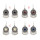 E-4728 4 Colors Bohemian Vintage Silver Enamel Ball Tassel Dangle Earrings Jewelry Design