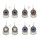 E-4728 4 Colors Bohemian Vintage Silver Enamel  Ball Tassel Dangle Earrings Jewelry Design