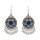 E-4728 4 Colors Bohemian Vintage Silver Enamel  Ball Tassel Dangle Earrings Jewelry Design