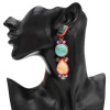 E-4729 Vintage Big Statement Earring Bohemian Resin Rhinestone Geometry Drop Earrings