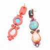 E-4729 Vintage Big Statement Earring Bohemian Resin Rhinestone Geometry Drop Earrings