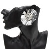 E-4726 2 Colors Floral Shape Crystal Fashion Ear Studs Earrings for Women