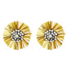 E-4726 2 Colors Floral Shape Crystal Fashion Ear Studs Earrings for Women