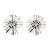 E-4726 2 Colors Floral Shape Crystal Fashion Ear Studs Earrings for Women