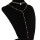 N-7076 New Fashion Korean Gypsy Multilayer Choker Necklace Rhinestone Pearl Shiny Crystal Link Chains Pendant Necklace