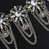 N-7081 * Vintage Silver Flower Waist Chain Hollow out Body Chain Summer Beach Body Waist Chain Jewelry