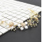 F-0495 Fashion Lace Flowers Crystal Pearl Beads Silk Chain Hairband Bridal Wedding Hair Accessories Jewelry