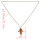 N-2852 New Bronze Girl Of Emblement Jackstraw Pendant Necklace Jewelry