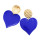 E-4733 New Fashion Gold Metal Big Heart Drop Earrings for Women Bohemian Wedding Party Jewelry