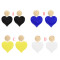 E-4733 New Fashion Gold Metal Big Heart Drop Earrings for Women Bohemian Wedding Party Jewelry