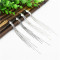 gun black/silver tone long fringe dangle earring E-0079