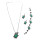 N-5866 New Arrival Tibetan Silver Alloy Inlay Turquoise Tortoise Pendant Necklace Earrings Bracelet Set  For Women