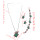 N-5866 New Arrival Tibetan Silver Alloy Inlay Turquoise Tortoise Pendant Necklace Earrings Bracelet Set  For Women