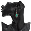 N-5866 New Arrival Tibetan Silver Alloy Inlay Turquoise Tortoise Pendant Necklace Earrings Bracelet Set  For Women