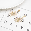 E-4730 Fashion Flower Shape Pearl Earrings Ear Studs Earring Women Party Jewelry