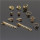 R-1498 Trendy Earring&Ring Gold Alloy Rhinestone Jewelry Set For Women