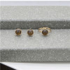 R-1498 Trendy Earring&Ring Gold Alloy Rhinestone Jewelry Set For Women