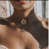 N-7086 New Trendy Coin Moon Heart Shape Pendant Necklaces for Women Boho Wedding Party Jewelry Gift