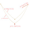 N-7086 New Trendy Coin Moon Heart Shape Pendant Necklaces for Women Boho Wedding Party Jewelry Gift