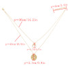 N-7086 New Trendy Coin Moon Heart Shape Pendant Necklaces for Women Boho Wedding Party Jewelry Gift