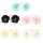 E-4741 Korean Style Fashion Jewelry Crystal Flower Stud Earrings For Women