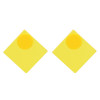 E-4742 Korean Style Fashion Jewelry Square Shape Geometric Stud Earrings