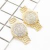 E-4736 Fashion Crystal Watch Shape Crystal Silver Plated Fashion Ear Studs Earrings for Women
