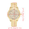 E-4736 Fashion Crystal Watch Shape Crystal Silver Plated Fashion Ear Studs Earrings for Women