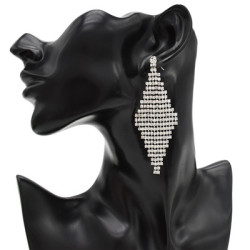 E-4737 Trendy Rhinestone Diamond Elegant Drop Earring For Women Jewelry Design
