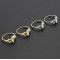 R-1499 2 Colors Bohemian Vintage Gold Silver Plated Crystal Rhinestone Finger Midi Knuckle Ring For Women Rings Jewelry