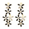 E-0120  European style Flower Crystal  Gold Plated Alloy Long Drop Stud Earring For Women Jewelry E-0124