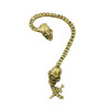 E-4743 Vintage Style Silver Bronze Skull Skeleton Head Ear Cuff