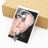 E-4743 Vintage Style Silver Bronze Skull Skeleton Head Ear Cuff