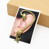 E-4743 Vintage Style Silver Bronze Skull Skeleton Head Ear Cuff