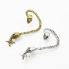 E-4743 Vintage Style Silver Bronze Skull Skeleton Head Ear Cuff