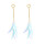 E-4745 Korean Style Fashion Jewelry Shiny Plastic Tassels Dangle Earrings Ear Stud Earrings For Women