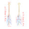 E-4745 Korean Style Fashion Jewelry Shiny Plastic Tassels Dangle Earrings Ear Stud Earrings For Women