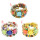 B-0903 Ethnic Colorful Resin Beads Statement Bangles & Bracelets for Women Boho Wedding Party Jewelry
