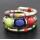 B-0903 Ethnic Colorful Resin Beads Statement Bangles & Bracelets for Women Boho Wedding Party Jewelry