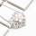 B-0902 E-4758 1 Colors Elegant 3A Zircon Star Rhinestone Jewelry Set For Bride Wedding Party Bracelet Earring