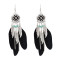 E-4747 Vintage Bohemian Drop Dangle Earrings Alloy Leaves Pendant Feather Earring